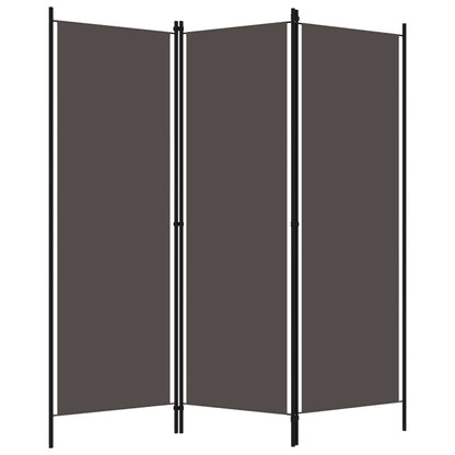 3-Panel Anthracite Room Divider 150x180 cm - Stylish Privacy Screen