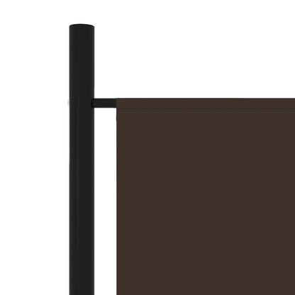 Elegant Brown 4-Panel Room Divider, 200x180 cm - Wood Finish