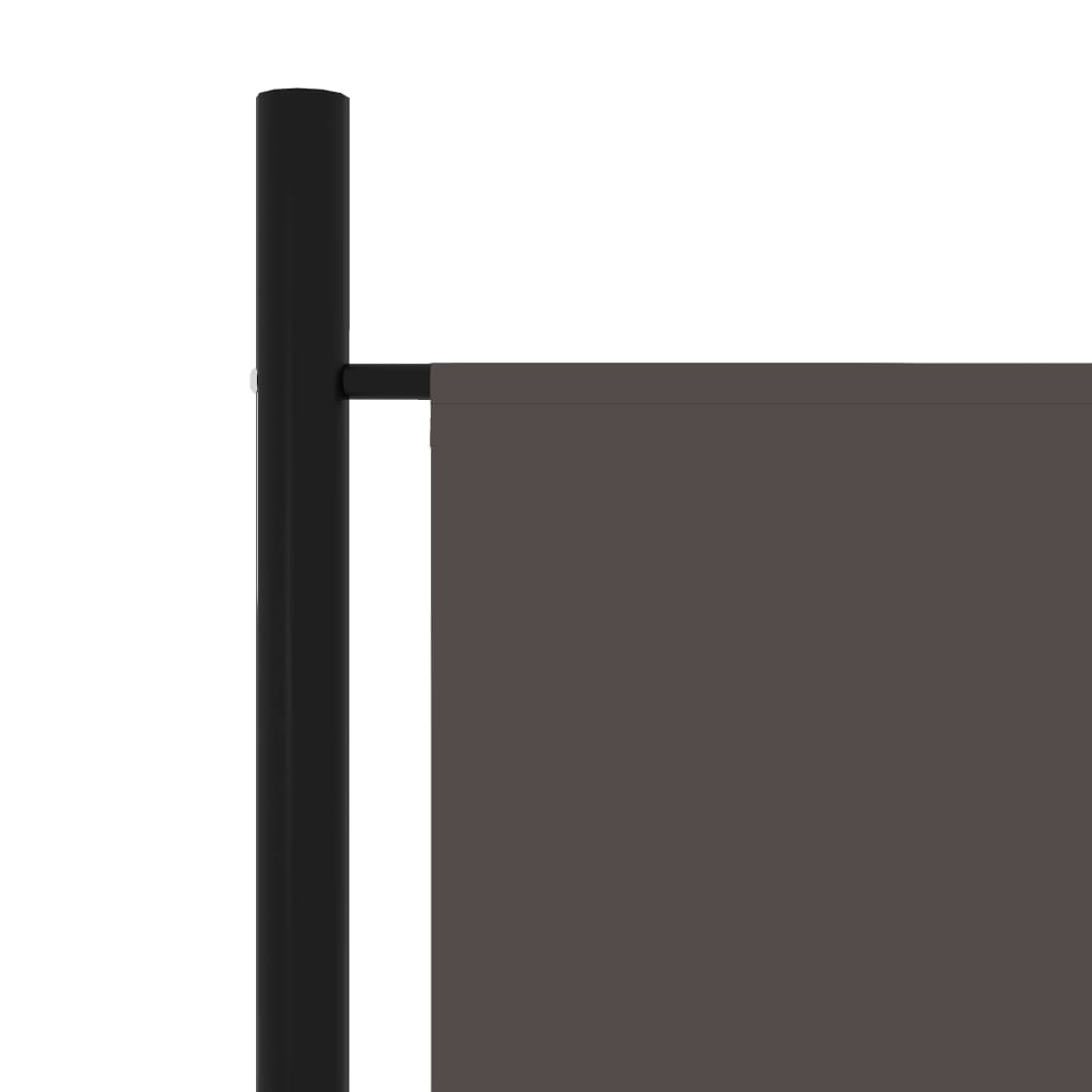 Anthracite 4-Panel Room Divider 200x180 cm - Modern Privacy Screen