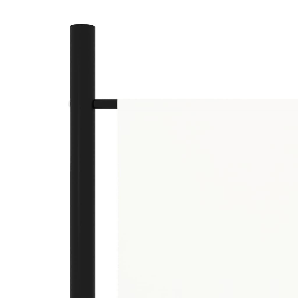 Elegant White 5-Panel Room Divider, 250x180 cm, Privacy Screen