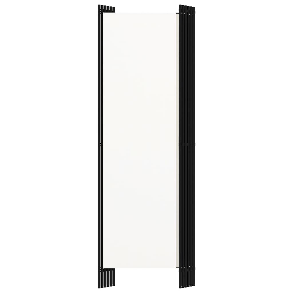 White 6-Panel Room Divider, 300x180 cm - Stylish & Functional Design