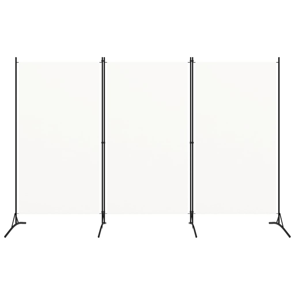 Elegant White 3-Panel Room Divider, 260x180 cm - Stylish Privacy Solution