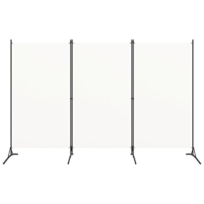 Elegant White 3-Panel Room Divider, 260x180 cm - Stylish Privacy Solution