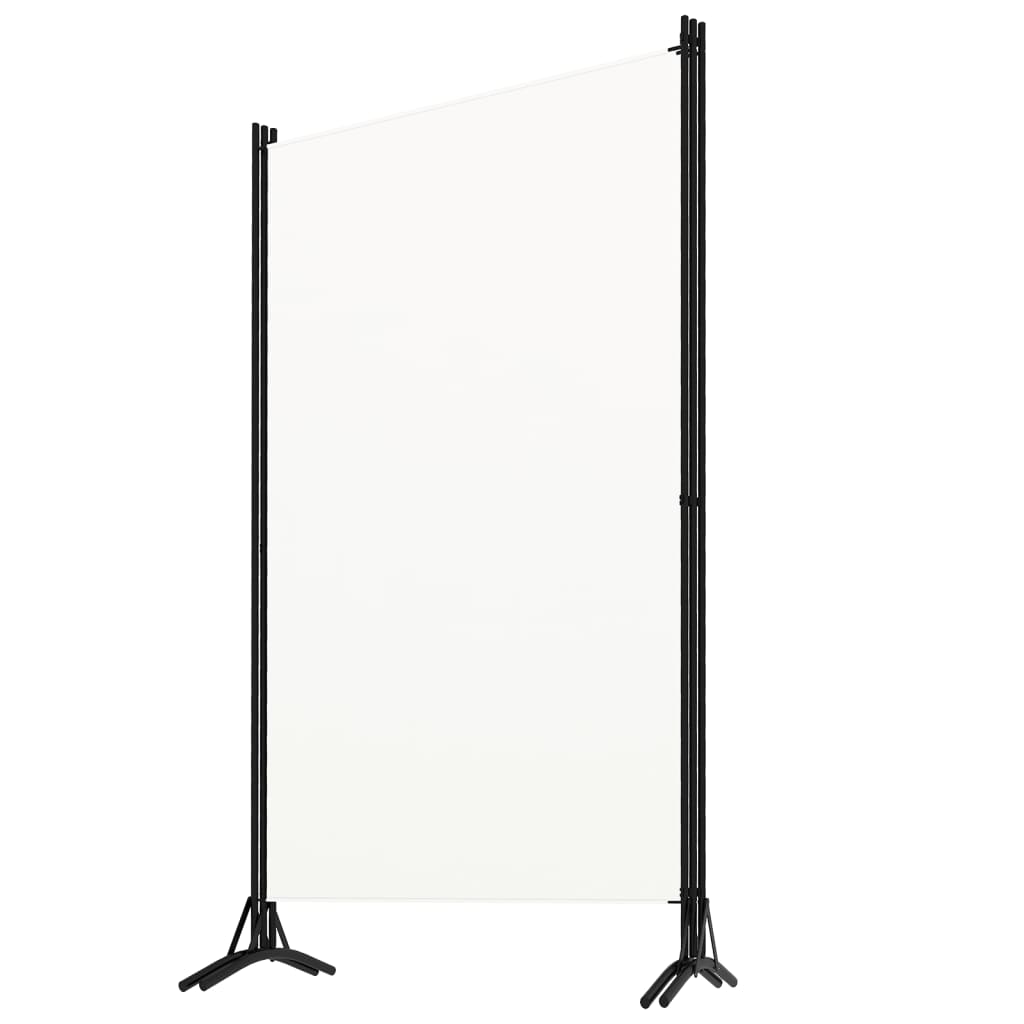 Elegant White 3-Panel Room Divider, 260x180 cm - Stylish Privacy Solution