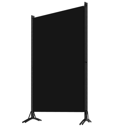 Elegant 3-Panel Black Room Divider, 260x180 cm - Stylish & Functional