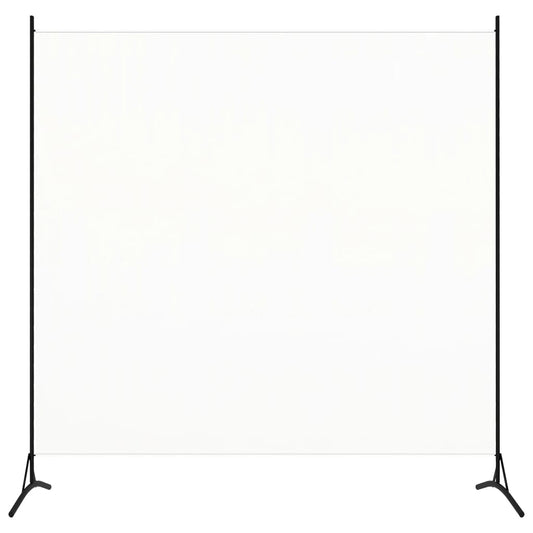 Elegant White 1-Panel Room Divider, 175x180cm - Stylish Privacy Solution