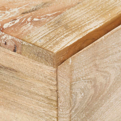 Solid Mango Wood Bedside Table 40x30x50 cm - Rustic Elegance