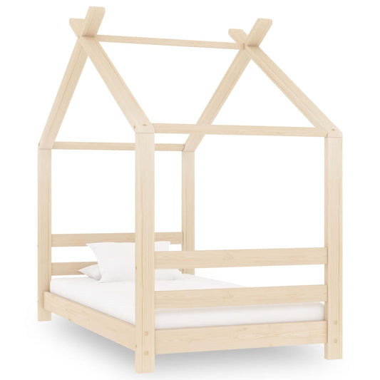Solid Pine Kids Bed Frame 70x140 cm - Durable & Stylish