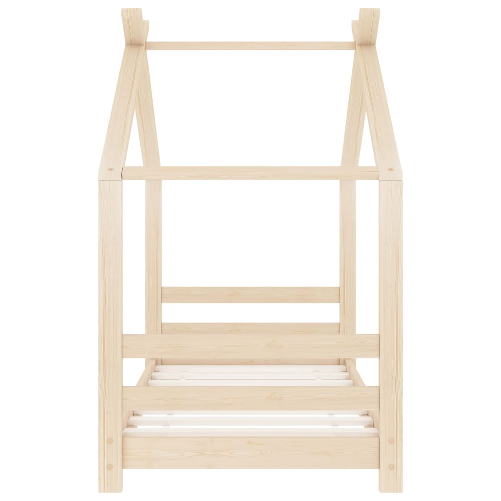 Solid Pine Kids Bed Frame 70x140 cm - Durable & Stylish
