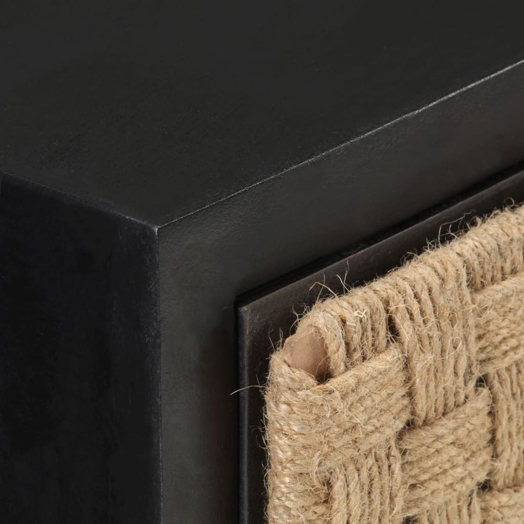 Solid Mango Wood Bedside Cabinet 40x30x50 cm - Rustic Elegance