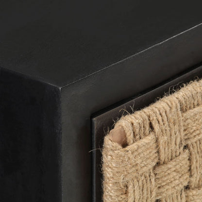 Solid Mango Wood Bedside Cabinet 40x30x50 cm - Rustic Elegance