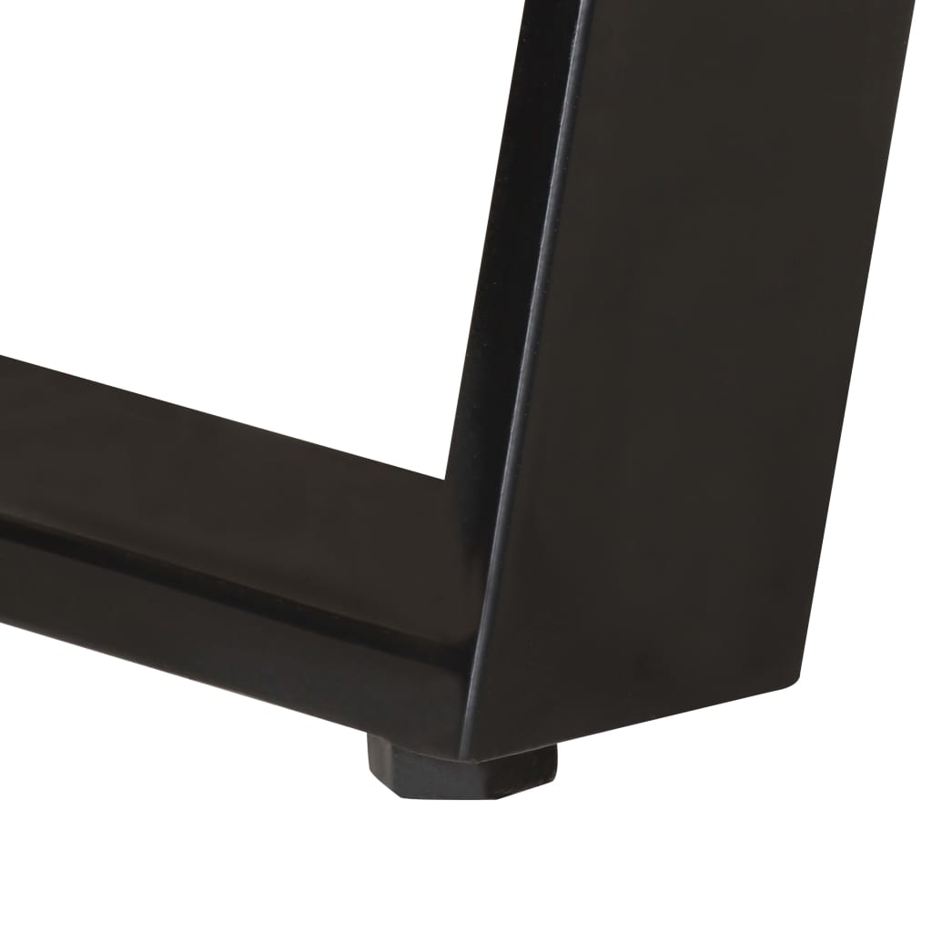 Solid Acacia Wood Desk with Live Edges, 107x45x79 cm
