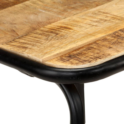 Solid Mango Wood Bar Chairs, Set of 2 - Elegant & Durable Seating