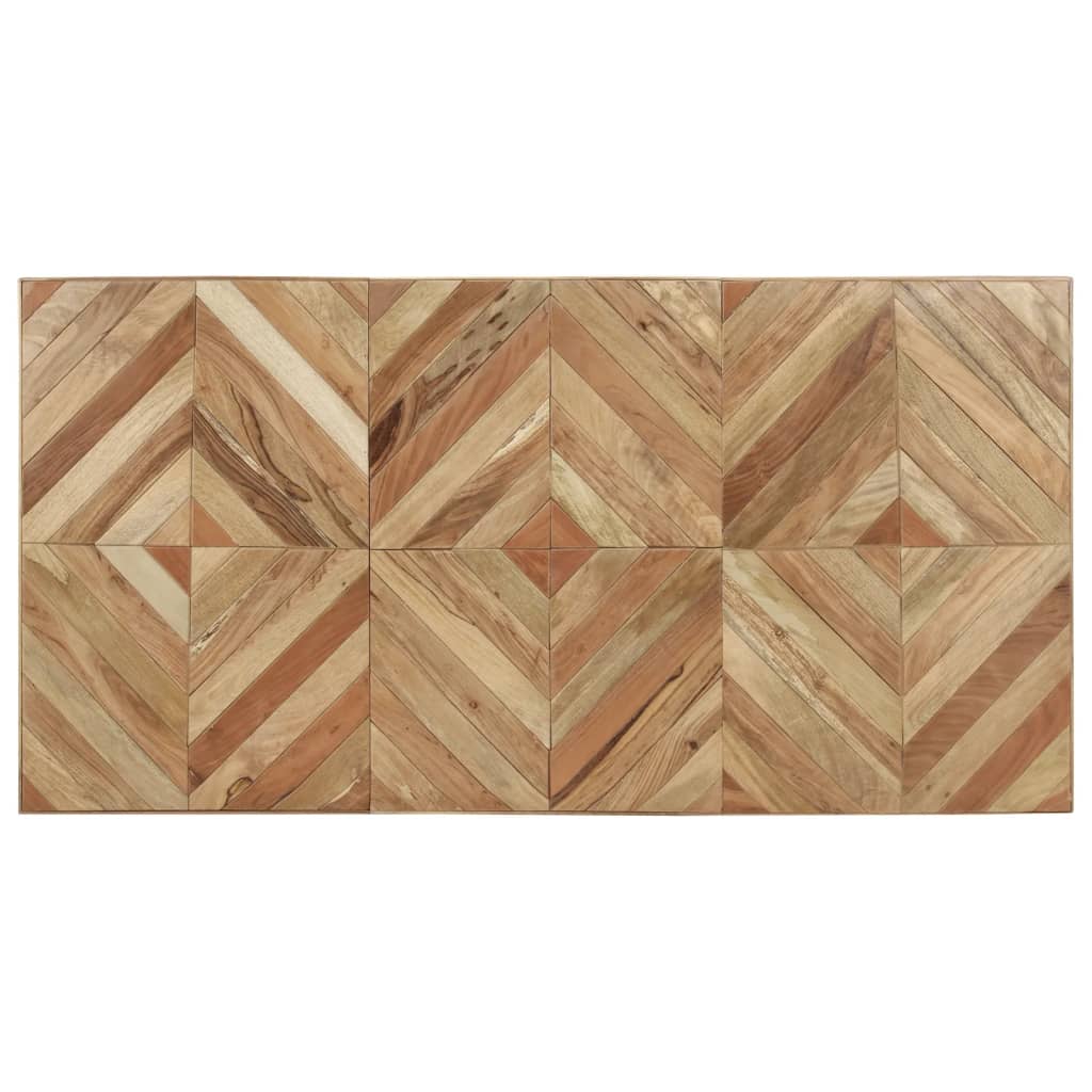 Solid Acacia & Mango Wood Dining Table 180x90 cm - Natural Finish