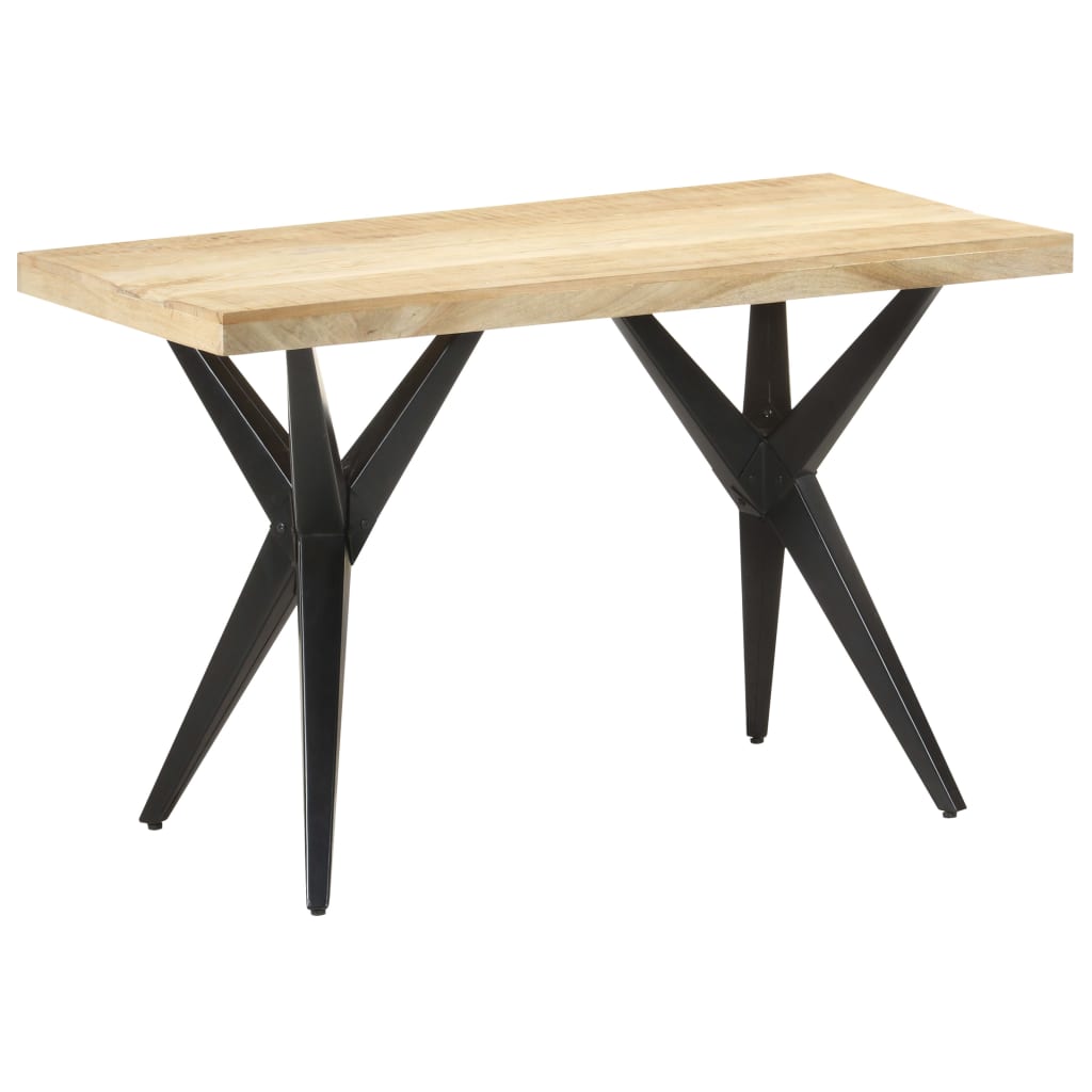 Solid Mango Wood Dining Table 120x60x76 cm - Rustic Elegance