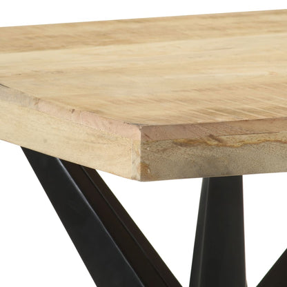 Solid Mango Wood Dining Table 120x60x76 cm - Rustic Elegance
