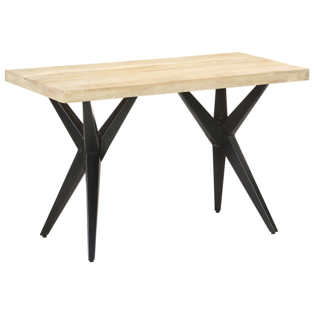 Solid Mango Wood Dining Table 120x60x76 cm - Rustic Elegance