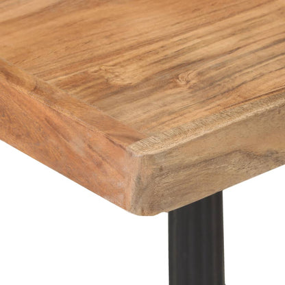 Solid Acacia Wood Bistro Table 60x60x76 cm - Compact & Stylish!