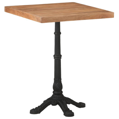 Solid Acacia Wood Bistro Table 60x60x76 cm - Compact & Stylish!