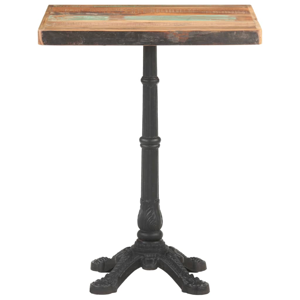 Reclaimed Wood Bistro Table 60x60x76 cm - Eco-Friendly Charm