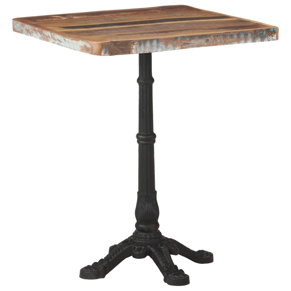 Reclaimed Wood Bistro Table 60x60x76 cm - Eco-Friendly Charm