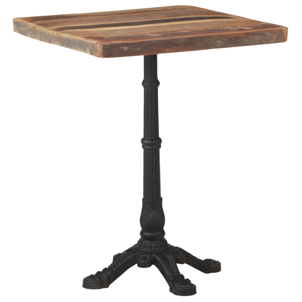 Reclaimed Wood Bistro Table 60x60x76 cm - Eco-Friendly Charm