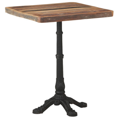Reclaimed Wood Bistro Table 60x60x76 cm - Eco-Friendly Charm