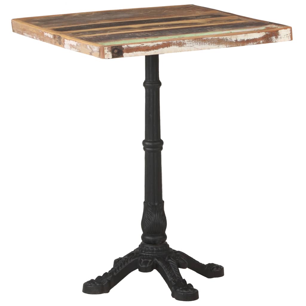 Reclaimed Wood Bistro Table 60x60x76 cm - Eco-Friendly Charm
