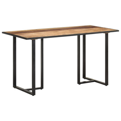 140cm Dining Table in Rustic Mango Wood Finish