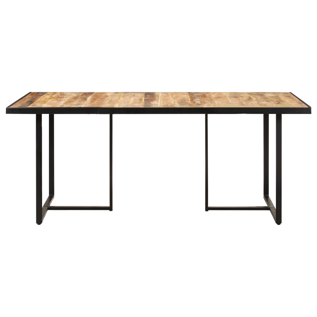 Elegant 160 cm Dining Table in Rustic Mango Wood Finish