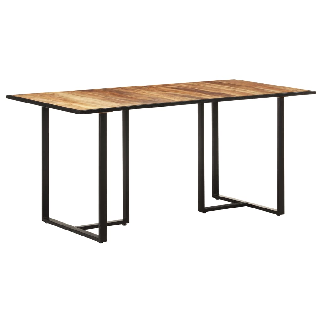 Elegant 160 cm Dining Table in Rustic Mango Wood Finish