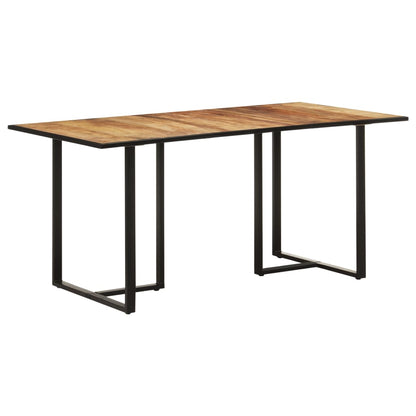Elegant 160 cm Dining Table in Rustic Mango Wood Finish