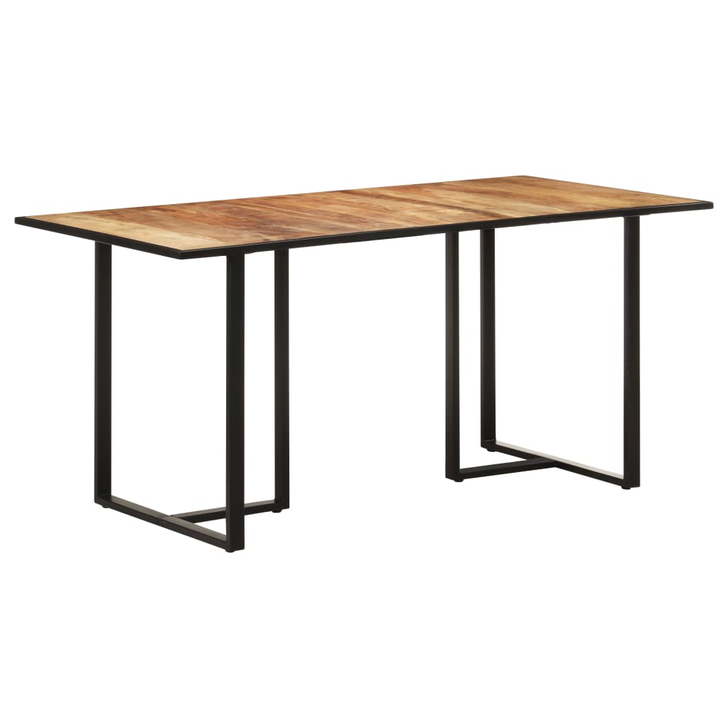 Elegant 160 cm Dining Table in Rustic Mango Wood Finish