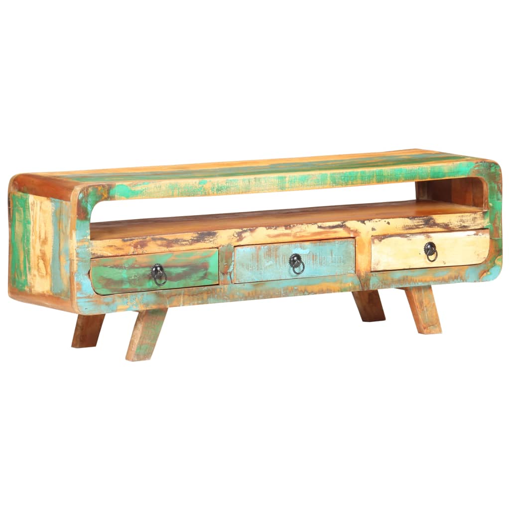 TV Cabinet 117x30x41 cm Solid Reclaimed Wood