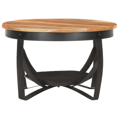 Coffee Table Ø68x43 cm Solid Acacia Wood