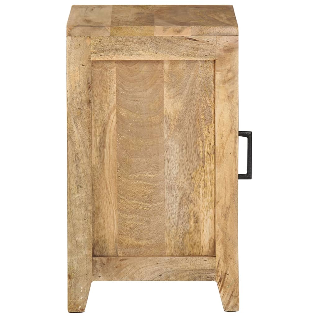 Compact Bedside Cabinet Solid Mango Wood 40x30x50 cm