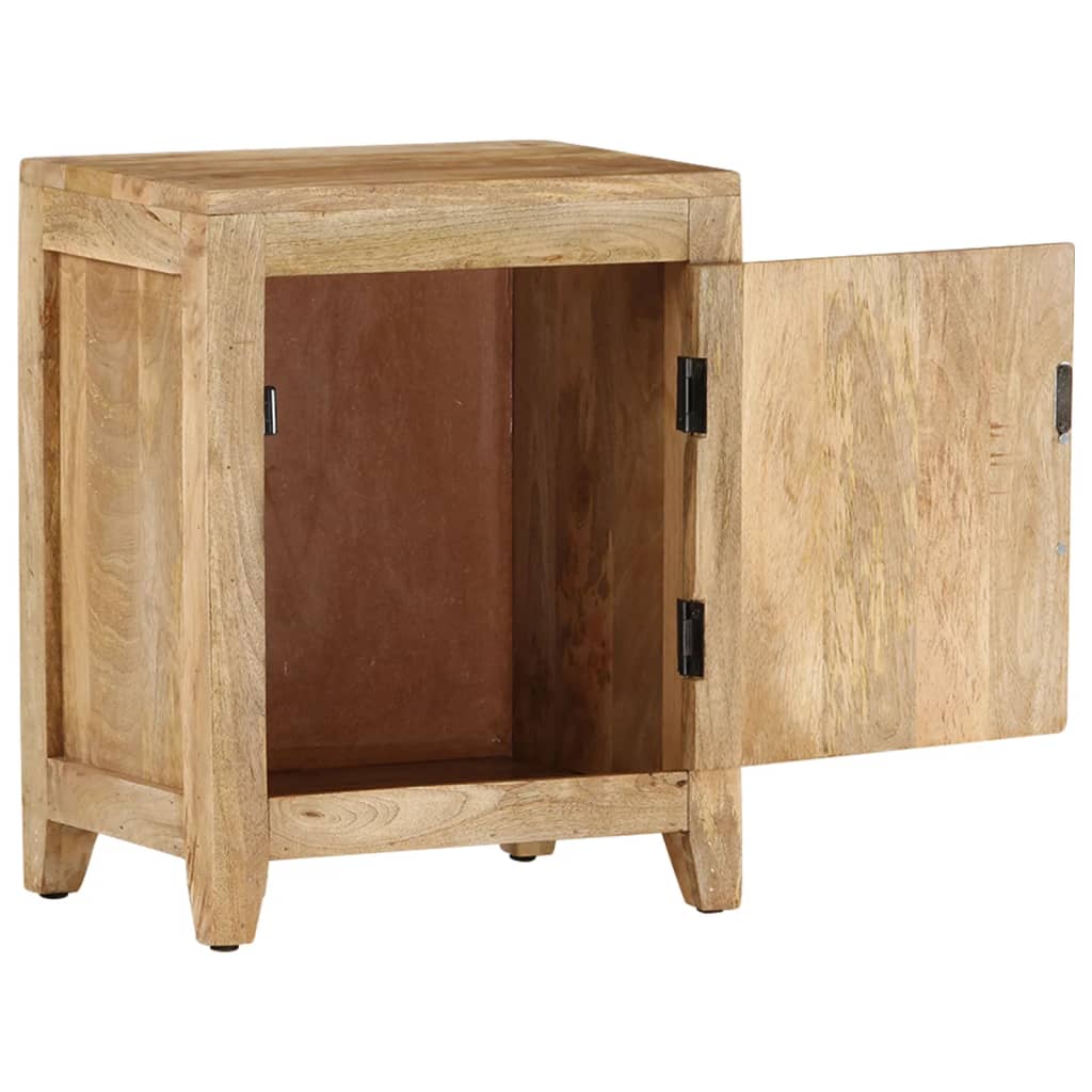 Compact Bedside Cabinet Solid Mango Wood 40x30x50 cm