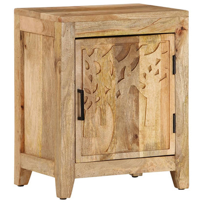 Compact Bedside Cabinet Solid Mango Wood 40x30x50 cm