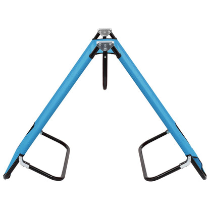 Turquoise Blue Steel Folding Sun Lounger - Relax in Style