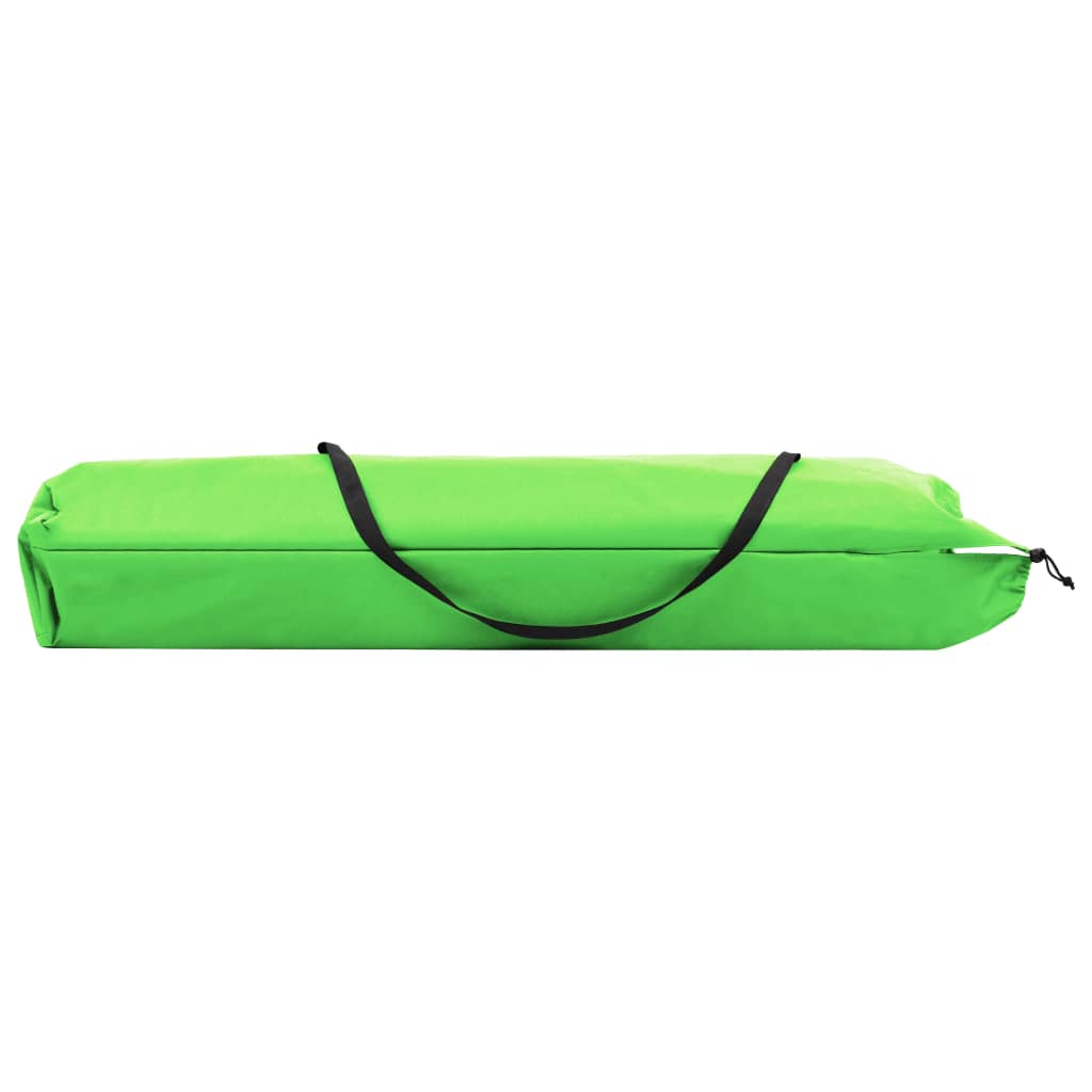 Dual Folding Sun Lounger - Green Steel Frame for Two Person Relaxation