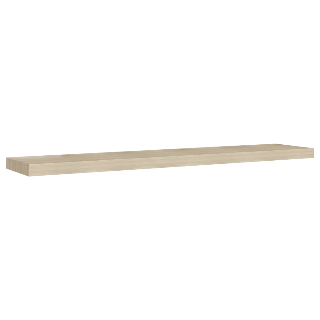 Oak Floating Wall Shelf 120x23.5x3.8 cm MDF - Stylish & Durable