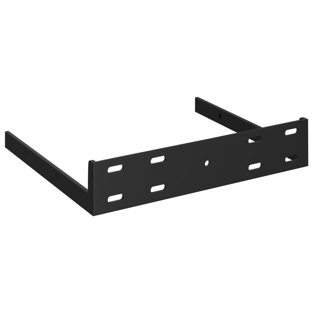 Oak Floating Corner Shelves Set of 4 - 35x35cm MDF Wall Storage