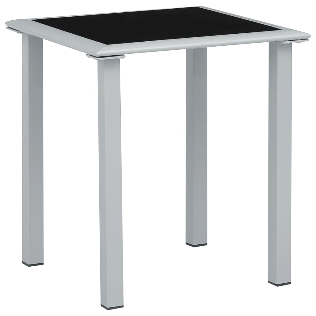 Cream Aluminum Sun Lounger Set with Table - 2 Pieces