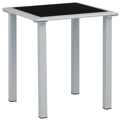 Cream Aluminum Sun Lounger Set with Table - 2 Pieces