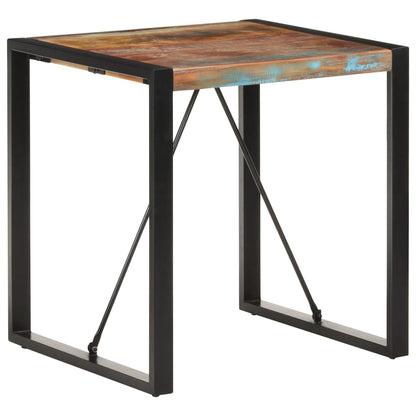 Eco-Friendly 70x70x75 cm Dining Table - Solid Reclaimed Wood