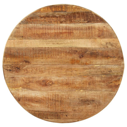 Round Dining Table in Rustic Mango Wood, 100x100x75 cm