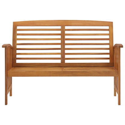 Solid Acacia Wood Garden Bench - 119 cm, Durable Outdoor Seating