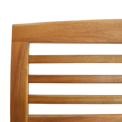 Solid Acacia Wood Garden Bench - 119 cm, Durable Outdoor Seating