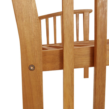 Solid Acacia Wood Garden Bench - 119 cm, Durable Outdoor Seating