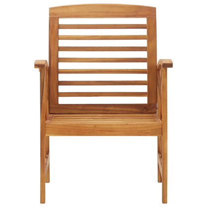 Elegant Garden Chairs Set - 2 pcs Solid Acacia Wood Outdoor Seating
